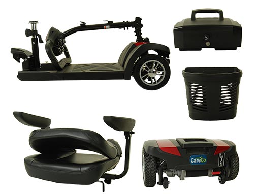 Zoom Plus Travel Mobility Scooter Rear Wheels